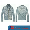 Factory Wholesale Light Blue Denim Jacket for Men (JC7021)